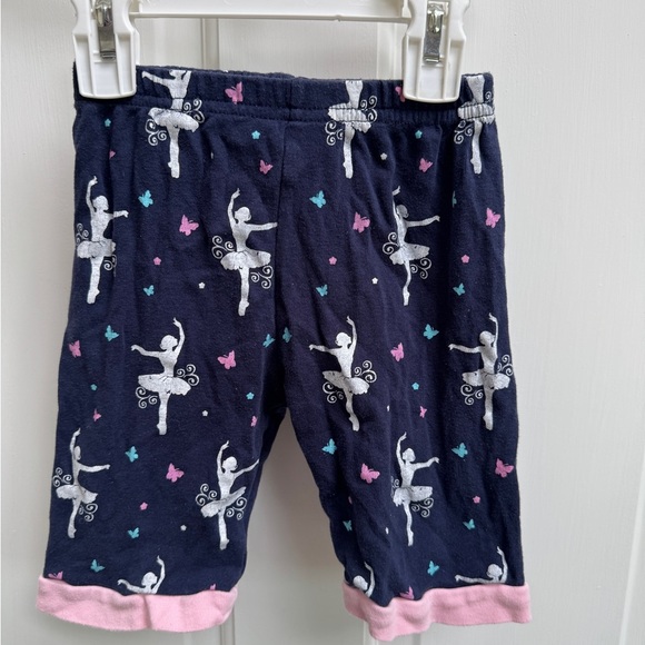 Joyond 3T Girls Ballerina Pink & Blue Pajama Bottoms Shorts - Picture 1 of 4